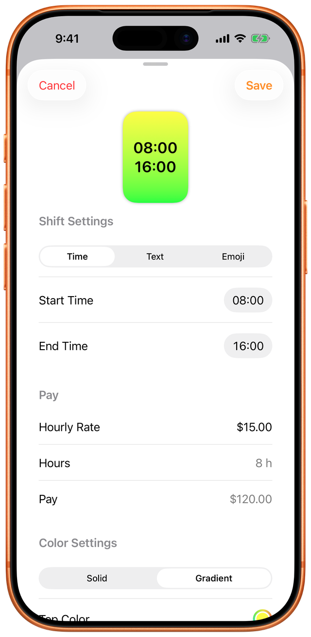 Shift Templates